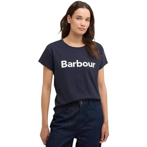 Barbour Majice s kratkimi rokavi HARTLAND LTS0717 Modra Cene