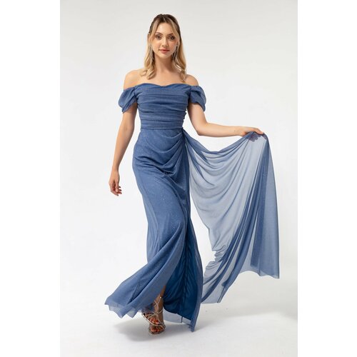 Lafaba Evening & Prom Dress - Dark blue - Wrapover Cene