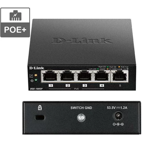 D-link POE+ switch neupravljivi, DGS-1005P/E