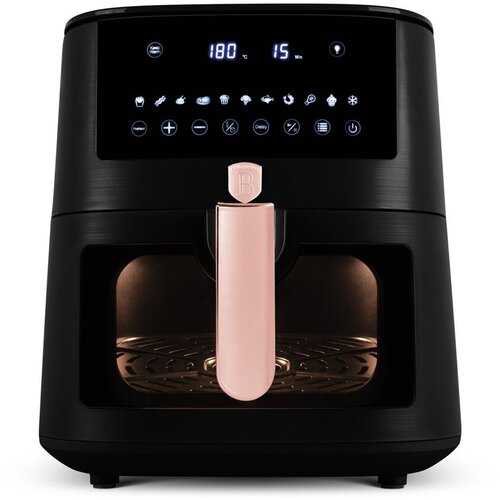 Berlinger Haus Friteza na vruć vazduh sa prozorom Black Rose Collection BH-9604, 8L, Crna Slike