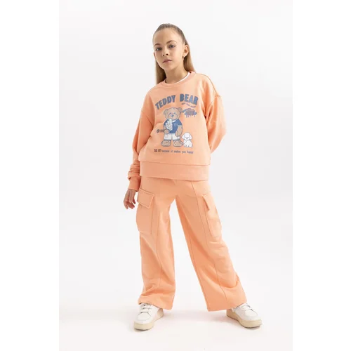 Defacto Girls Wide Leg Cargo Sweatpants