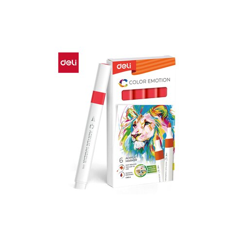 Deli MARKER AKRILNI CRVENI 36 COLOR EMOTION EC193A-Red Cene