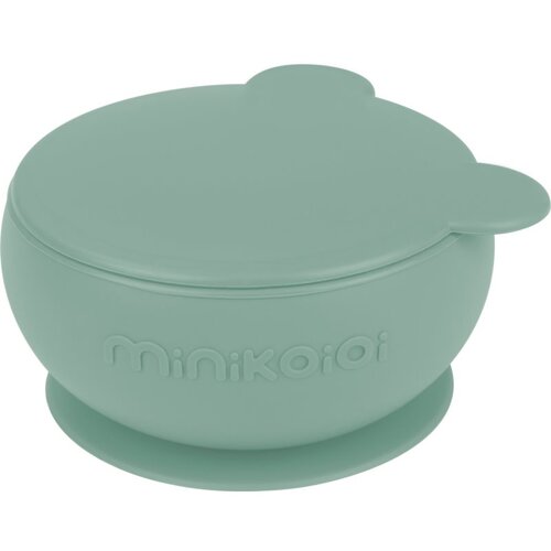 Minikoioi Bowl River Green silikonska posoda s priseskom 1 kos Cene