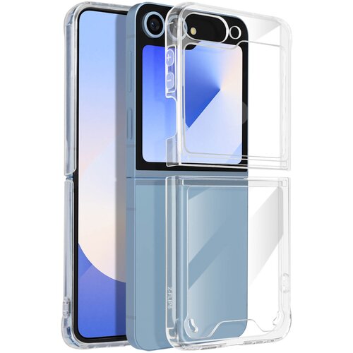 AVIZAR Ohišje za Samsung Galaxy Z Flip 6 Ojačani vogali, Prozorno, (5000013813) Cene
