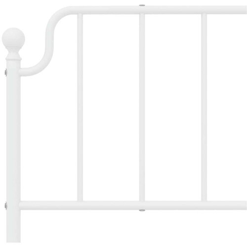  Metalno uzglavlje bijelo 200 cm Slike