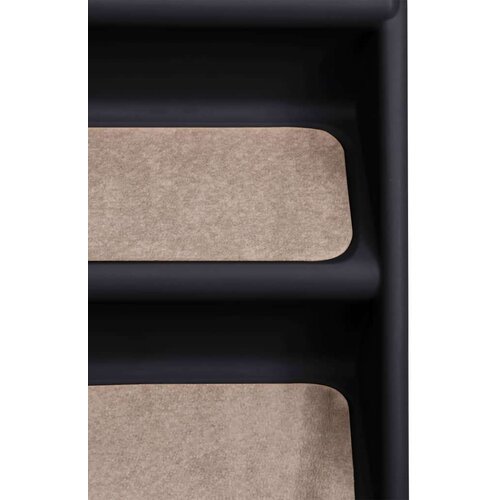 VidaXL Zložljive stopnice za pse črne 62x40x49,5 cm Slike