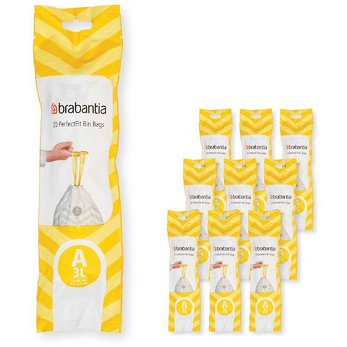 Brabantia Plastične vreče za smeti PerfectFit, 3 L, 20 x 10 kosov Cene