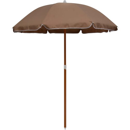 vidaXL Senčnik z jeklenim drogom 180 cm taupe, (20610367) Cene