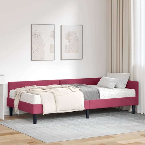  Kotni okvir postelje z matrico Drugo 2 pcs Zelena Žamet, (5000124050) Cene