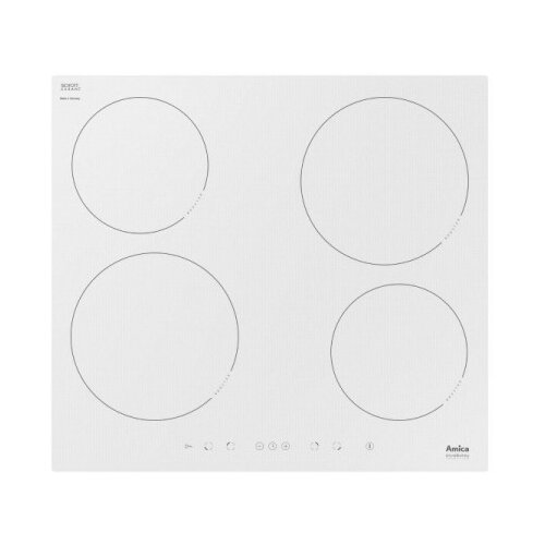 Amica hi 6140 w ugradna ploča, 4 pozicije za kuvanje, senzorska kontrola, bela Cene