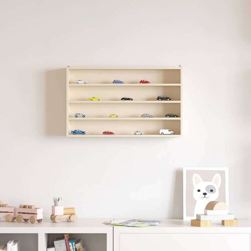  Drvena vitrina za izlaganje Smeđa 60 x 8 5 x 37 cm Šperploča Cijene