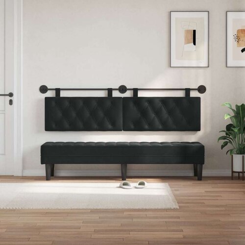  Držeće uzglavlje Zidne Crna 190 x 55 x 7 cm Bar&amp;scaron;un - Crna 180 cm bez LED Slike