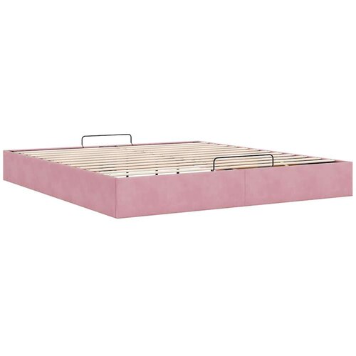 VidaXL Otomanski okvir kreveta bez madraca 90 x 200 cm bar&amp;scaron;unasti Slike