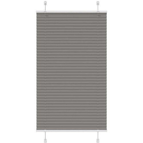 VidaXL Plisirana roleta antracit 75x150 cm &amp;scaron;irina tkanine 74,4 cm Slike