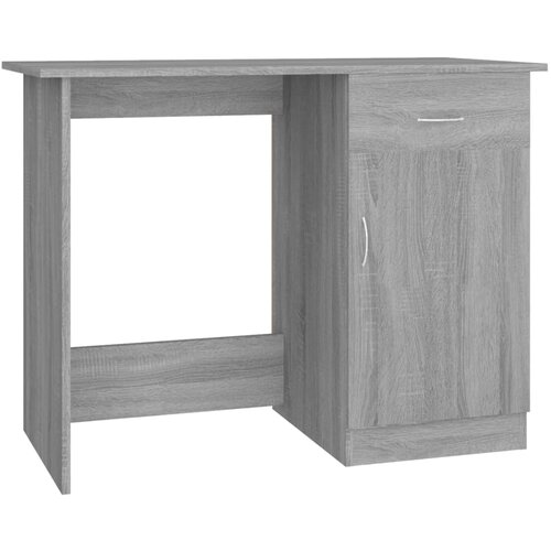 Maison Chic Pisalna miza - pisarniška miza - Računalniška miza siva sonoma 100x50x76 cm inženirski les, (21785686) Cene