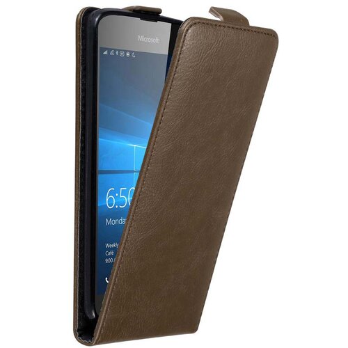 Cadorabo Ohi&scaron;je, združljivo z Nokia Lumia 650 v kava rjava - Za&scaron;čitni ovitek v obliki flipa z magnetnim zapiranjem, (20558884) Cene