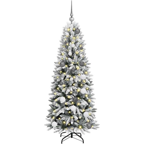 VidaXL Umjetno božićno drvce Bijelo 150 cm PVC Slike