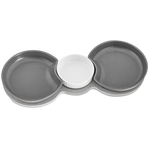Villa Altachiara Komplet 3 servirnih skled s pladnjem Yin&Yang, 38 x 16,5 cm Cene