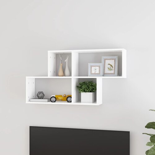 vidaXL zidna polica bijela 100 x 18 x 53 cm od iverice Cijene