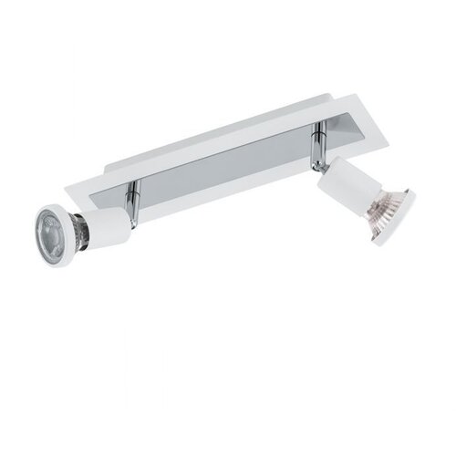 Eglo sarria reflektor/2, led, gu10, 2x5w, 2x400lm, krom/bijela Cene