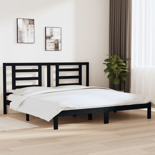 Furnova Posteljni okvir črn iz trdne borovine 200x200 cm, (21934577) Slike