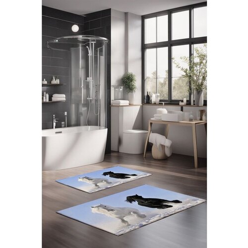  CT-5119 multicolor bathmat set (2 pieces) Cene