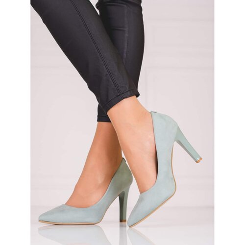 SHELOVET Women&amp;#039;s pumps with high heel gray Slike
