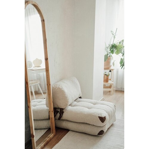 Atelier Del Sofa fold teddy - cream cream 1-Seat sofa-bed Cene