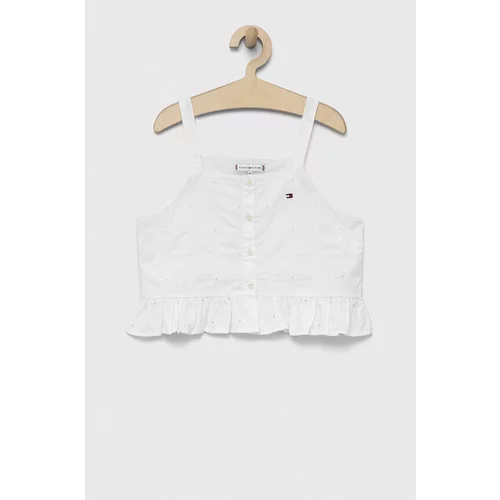 Tommy Hilfiger Pamučna majica boja: bijela