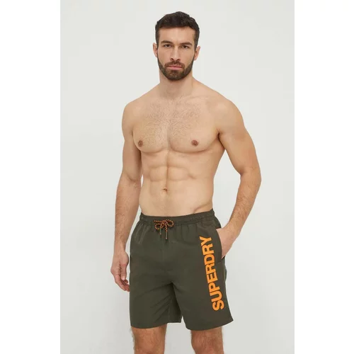 Superdry Kratke hlače za kupanje boja: zelena