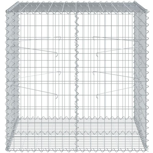  Gabionska ko&amp;scaron;ara s poklopcem 100x100x100 cm pocinčano željezo Slike