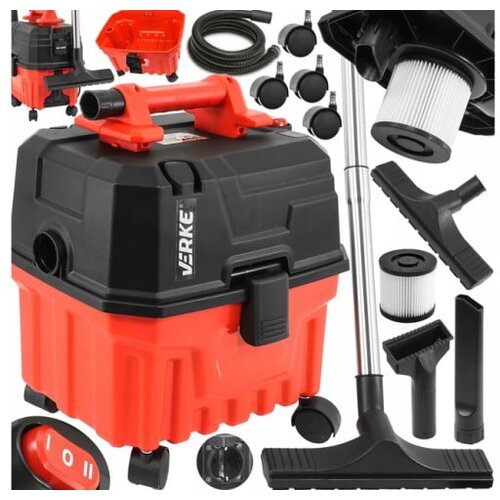  15L industrijski građevinski usisavač 1400W mokro suho + utičnica 2000W Slike
