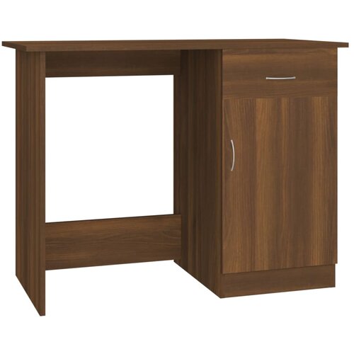 Maison Chic Pisalna miza - pisarniška miza - Računalniška miza rjav hrast 100x50x76 cm inženirski les, (21785691) Cene