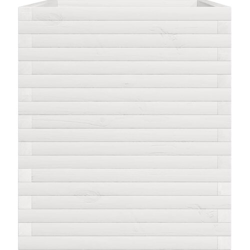  Vrtna sadilica bijela 110x60x72 cm od masivne borovine Slike