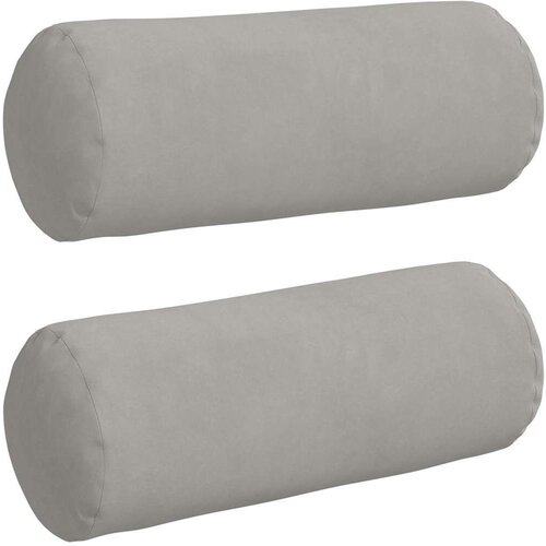 VidaXL valjkasti jastučići 2 pcs svijetlo siva &amp;Oslash; 15 x 40 cm Slike