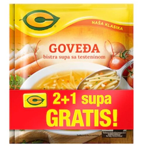 C Soups & Bouillons & Dumplings Supa govedja bistra C 2+1gratis(3x58g) Cene