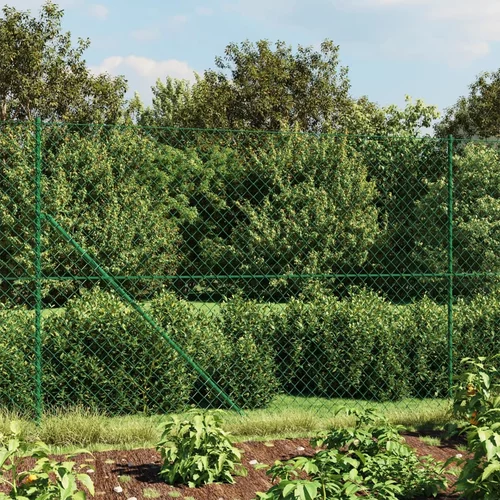  Žičana ograda s prirubnicom zelena 1,4 x 10 m