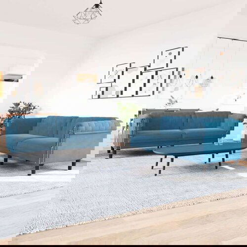 vidaXL 2-dijelni set sofa plavi baršunasti Cijene