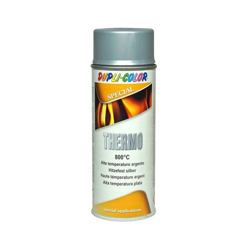 Dupli color Lak za visoke temperature Thermo 800&amp;deg;C (Crna, Mat, 400 ml) Slike