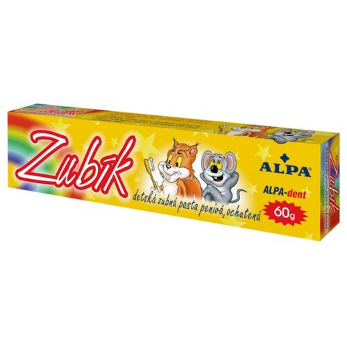 Alpa Otroška zobna pasta z okusom Zubik (60 g) Cene
