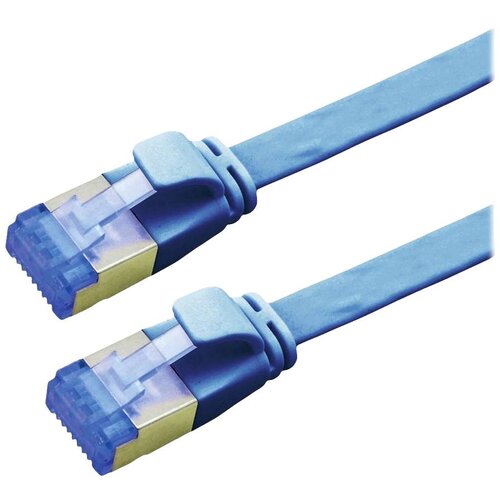 Value 21992150 RJ45 omrežni kabel\, Patch kabel CAT 6a F/UTP 0.50 m modra 1 kos, (20630653) Cene