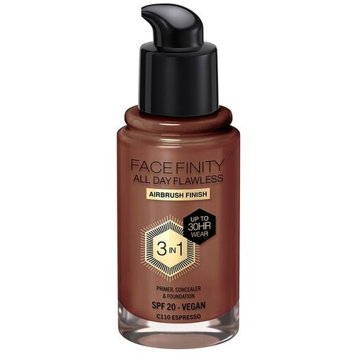 Max Factor Facefinity All Day Flawless 3u1 tekući puder SPF 20 (C110 Espresso) 30 ml Slike