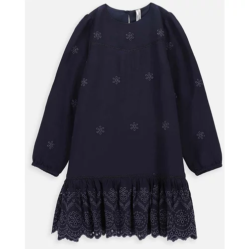 Coccodrillo Dječja haljina boja: tamno plava, mini, širi se prema dolje