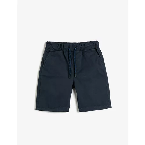 Koton Shorts - Dark blue - Normal Waist
