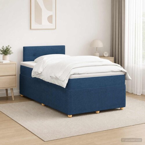  Boxspring krevet s madracem Plava 120 x 190 cm Tkanina Cene