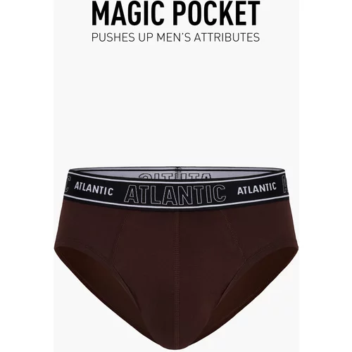 Atlantic men ́s briefs Magic Pocket - brown