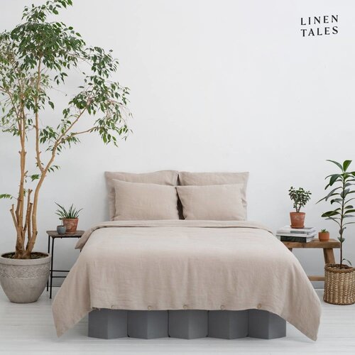 Linen Tales Kremno bela posteljnina iz konopljinih vlaken 140x200 cm – Linen Tales Cene