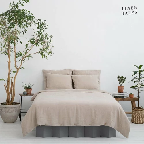 Linen Tales Kremno bela posteljnina iz konopljinih vlaken 140x200 cm – Linen Tales