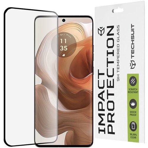 Techsuit 111D Full Cover / Full Glue Glass / 3D zaobljeno staklo za Motorola Edge 50 Ultra &ndash; crno Cijene