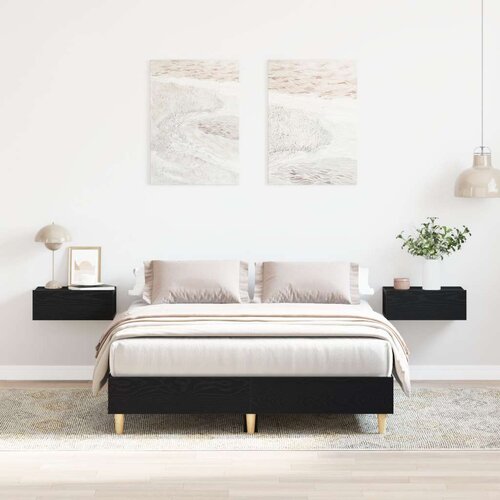  Krevet 120x190 cm Crni sa staklenim detaljima Cijene